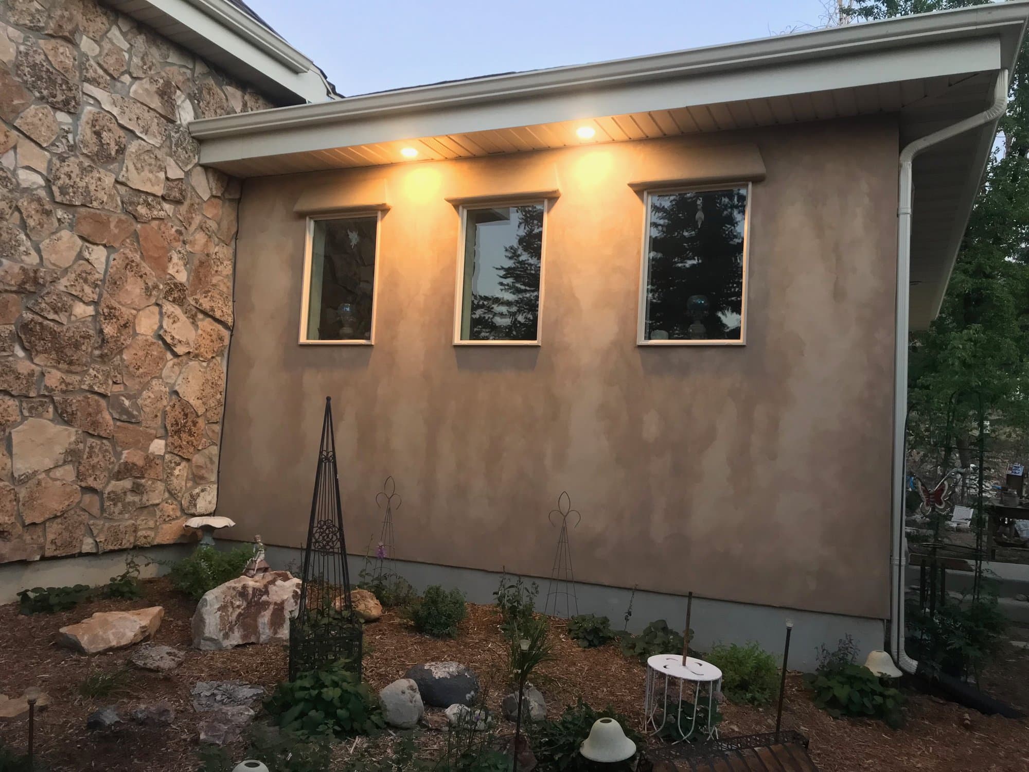 Elegant exterior finishes on a high-end custom home in Park City / Deer Valley